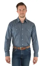 Pure Western Men's Henry LS Shirt BRAND NEW WITH TAGS