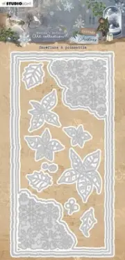 Studio Light Jenine's Mindful Art Cutting Die-Nr. 719,Snowflake & Poinsettia AVC