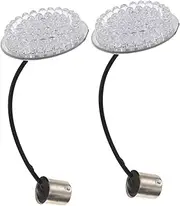 LOORGVEL 1 Pair Motorcycle LED Turn Signal Lights Compact Indicator Panel for Motorbikes Enhanced Visibility Easy Installation Compatible with Harley Motorcycles Full Light