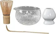 Matcha Making Kit | Matcha Accessories Bowl Spoon Whisk Broom,Exquisite Japanese Style Tea Ceremony Tools, Versatile Complete Set for Offices Relaxation