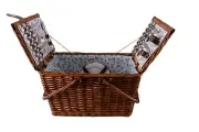 Avanti 4 Person Wicker Drop Handles Picnic Basket RRP $259.00