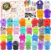 36 Pack Mini Cloud Slime Kit, Fluffy Clear Slime for Kids, Party Favors