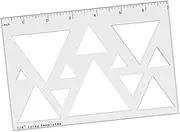Woodworking Router Template Acrylic Professional, Multifunctional, Practical Carpenter 1/4" Thick Inlay Template Portable, Triangle 12 in 1