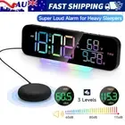 Super Loud Vibrating Alarm Clock with Bed Shaker Bedside Clock for Heavy Sleeper