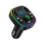 G47 car MP3 Bluetooth music player car FM transmitter 3USB car charger LED atmosphere light
