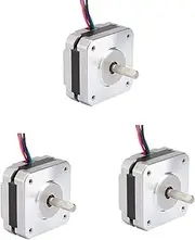 3X 17Hs08-1004S 4-Lead Nema 17 Stepper Motor 20mm 1A 13Ncm(18.4Oz.In) 42 Motor Nema17 Stepper for DIY 3D Printer Cnc