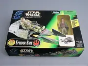 NRFB 1997 Kenner Star Wars Expanded Universe SPEEDER BIKE w/ / Rebel Pilot