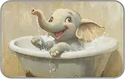 Cartoon Cute White Bathing Elephant Summer Outdoor Cooling mat Self Cooling Blankets for Indoor Cats for Kittens Indoor Cats Safe tapete enfriador para Perros M