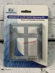 Kingwin HDM-225 2.5 Inch to 3.5 Inch Internal Hard Disk Drive Mounting Kit NOS