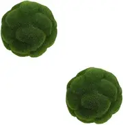 Kisangel 2pcs Faux Moss for Decor Looking Artificial Grass for Home Office and Party Arrangements