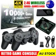 Game Console Retro Edition 10000+ Games 2 Controllers For 4K TVs HDMI Portable