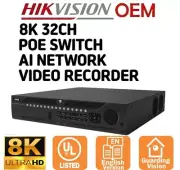 Hikvision(OEM) DS-9632NI-M8 (NRA20-32) 8K NVR 32ch 8 Sata