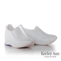 在飛比找momo購物網優惠-【Keeley Ann】羊皮透氣內增高休閒鞋(白色37682