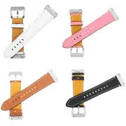 Leather Band Bracelet Watch Wrist Strap Replacement For Fitbit Ionic Fitness Run 25 PINK