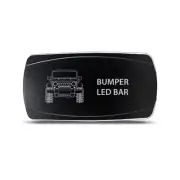 CH4x4 Rocker Switch for Jeep JK Bumper LED Bar Symbol - Horizontal- Red LED