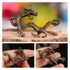 Carved Dragon Keychain Pendant Mythical Animal Ornaments Feng Shui Decor