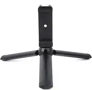 Mini Phone Tripod, Mini Metal Stabilizer Selfie Bracket Stand with Clip, Photography Bracket with 1/4 Inch Thread Port, Compatible for Tripods and Extension Bracket, for Phone, Cam