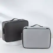 Travel Document Bag with Lock File Storage Organizer Box Waterproof Safe Case