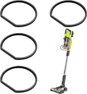 4PCS Replacement Gasket Compatible with Ryobi 18v Stick Vacuum Dust Bin Lid PBLSV717 PCL720K PBLSV716K, Ryobi Cordless 18v Models Vacuum Replacement Part Upgraded Gasket, Black