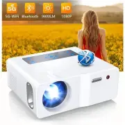 Ailessom HD 1080P Video Projector L300 5G WiFi Bluetooth 450" Display 9800 Lumen