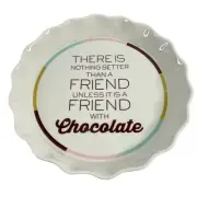 Hershey Kisses Pie Plate Ceramic 9in Baking Friend Gift Celebrate CC02B27002