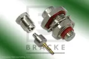 10-32 Female Bulkhead Connector Clamp RG178, RG196 BM60391