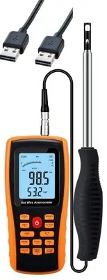 Data logger with 350 memory guarantee Hot wire method PC software included Japan