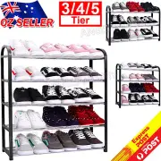 Shoe Rack Storage Organizer Shelf Stand Shelves 3/4/5 Tiers Shoe Storage NE
