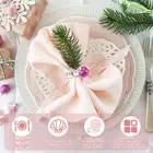 24Pcs Pearl Napkin Rings Elegant Pearl Beaded Napkin Holder 4cm Stretched GogBi