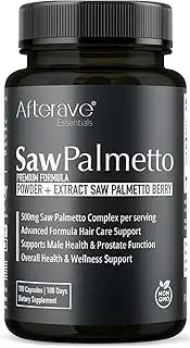 Saw Palmetto Premium, Scalp Health For Optimal Hair Growth, Follicle Strength, Hair Loss Protection, Prostate and Urinary Health and Overall Male Immune Support