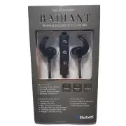 Radiant Wireless Earbuds w/ In-Line Mic Bluetooth Rechargeable E-DX1