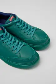 Runner K21 Green leather sneakers for women