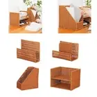 Table Bookshelf Book End Woven Book Storage Bookend for Nursery Office CDs