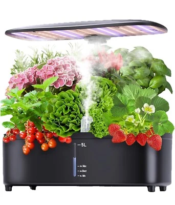 Misting Hydroponic Growing System 15 Pods Herb Garden Kit Indoor, 5L Large Tank