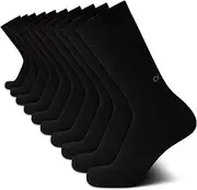 [Calvin Klein] Men's Crew Socks - 10 Pack Soft Cushioned Athletic Socks with Arch Support - Ideal for Sports, Work & Daily Wear