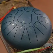 2025 Hluru Steel Tongue Drum 8 Inch 11 Notes Tank Drum Key F Glucophone Handpan