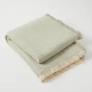 Pilbeam Living Mabel Throw Seafoam/Almond