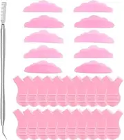 Aiyraa Lash Lift Tool Kit Stainless Steel, Mascara Brush, Luxe Set with Silicone Pads Eyelash Perming Comb Eyelash Separator Tool & Lash Lift Shields for Beauty