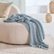 Popcorn Knitted Cotton Throw [MUSLPOPCO19]