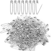 Safety Pins, 100 PCS 57mm Silver Large Metal Safety Pin with Storage Box for Sewing, Brooches, Felt Crafts