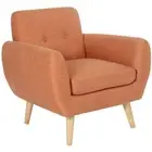 NEW Urban Styling Dane Upholstered Armchair Orange