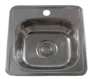 Yakka 380mm Inset Bar Bowl Stainless Steel Sink Compact Hand Wash Basin