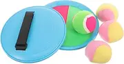 KOMBIUDA Toss Catch Ball Sticky Sucker Outdoor Interactive of Rosy Sticky Boards with Soft Balls for Adults Fun Parent Activity Lightweight and Portable