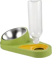 SUPVOX Automatic Pet Feeder Bowl for Dogs and Cats Detachable Water Dispenser with Angled Design for Reduced Abdominal Pressure Compact and Elegant Pet Feeding