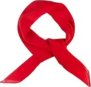 [WESTEND CHOICE] Square Chiffon Scarves Women Plain Neck Scarf 50s Retro lightweight Bandana Wrap Square women's scarves 65 x 65 cm