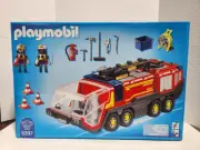 PLAYMOBIL 5337 Airport Fire Engine with Lights & Sound Tools Cones Gear New 2015