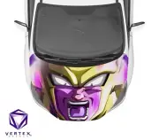 Frieza v5 Dragon Ball Z Super Anime Hood Wrap Weatherproof Vinyl Decal 50" X 60"