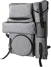 Art Portfolio Carry Bag 20" x 26", Canvas Art Portfolio Backpack Traveling Outdoor Drawing Portfolio Case Large Capacity Artist Carrying Bag/Tote Bag for Drawing Board, Screen, Accessories(55x66cm)