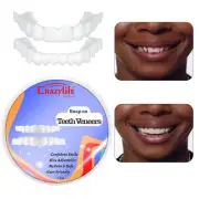 Snap On False Teeth Dental Veneers Silicone Smile Fake Temporary Teeth Cover