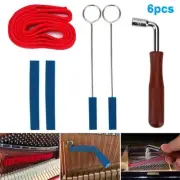 Professional Piano Tuner Kit Tuning Tool Wrench Hammer Rubber Mutes Set